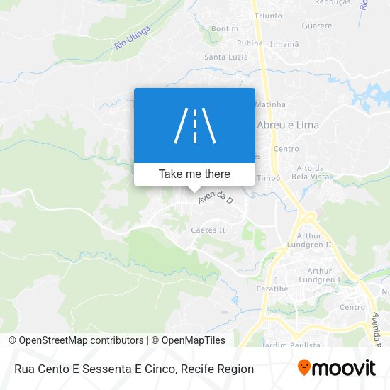 Rua Cento E Sessenta E Cinco map