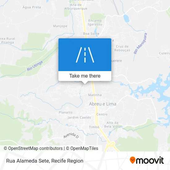 Rua Alameda Sete map