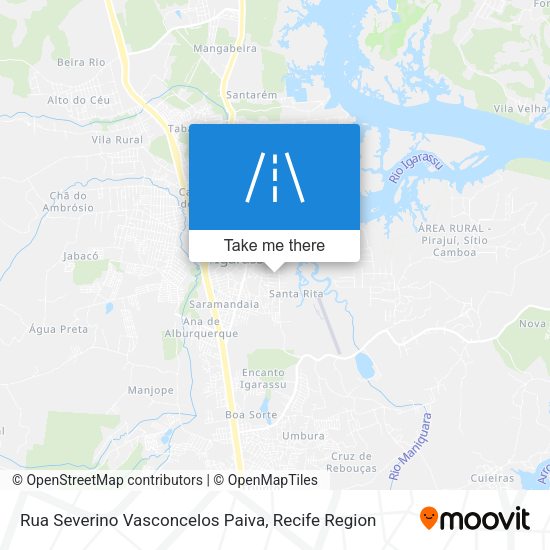 Rua Severino Vasconcelos Paiva map