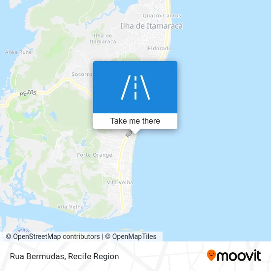 Rua Bermudas map
