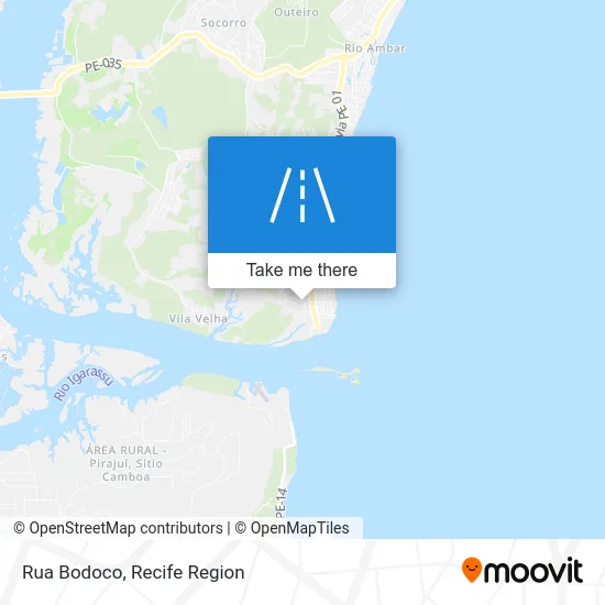 Rua Bodoco map