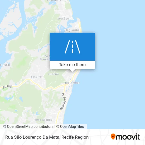 Rua São Lourenço Da Mata map