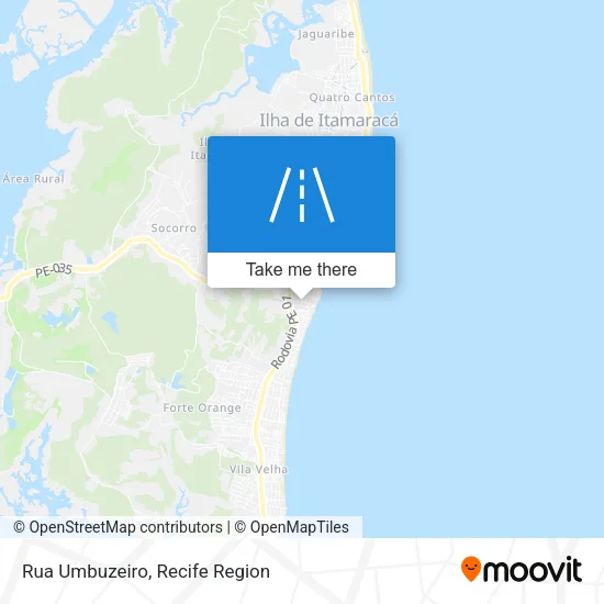 Rua Umbuzeiro map