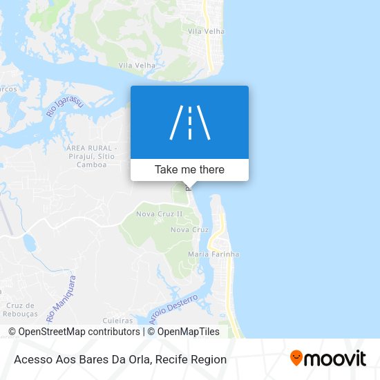 Acesso Aos Bares Da Orla map