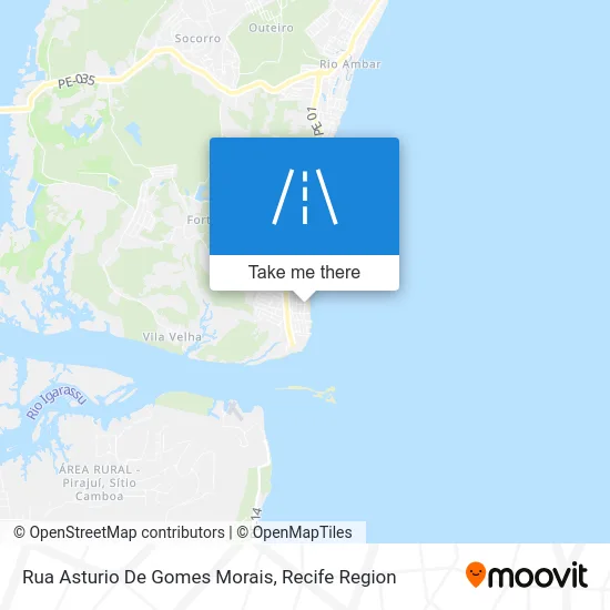 Rua Asturio De Gomes Morais map