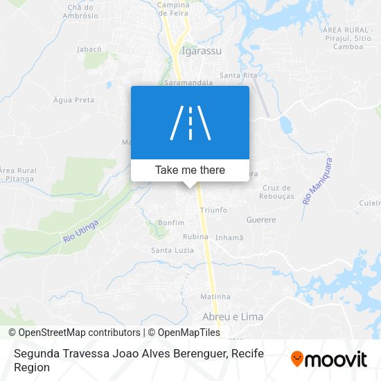 Segunda Travessa Joao Alves Berenguer map