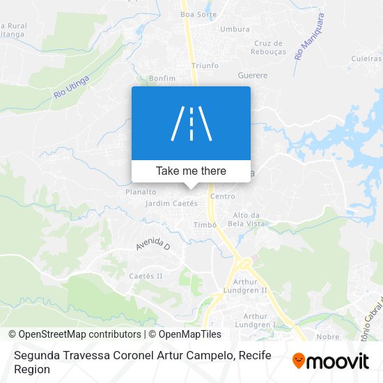Segunda Travessa Coronel Artur Campelo map