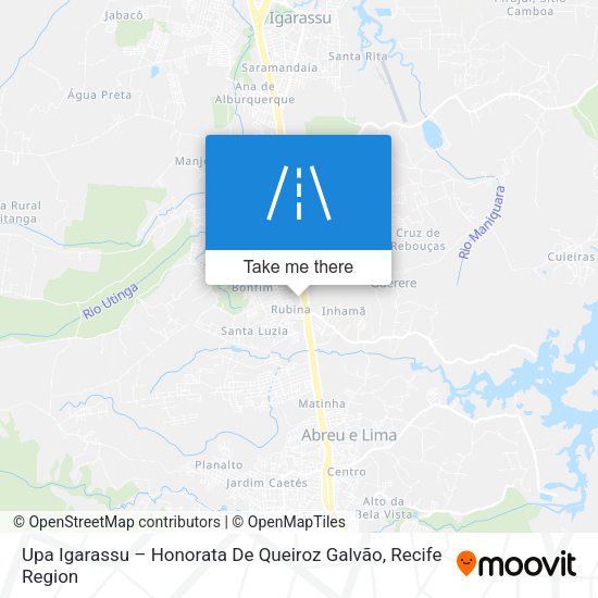 Upa Igarassu – Honorata De Queiroz Galvão map