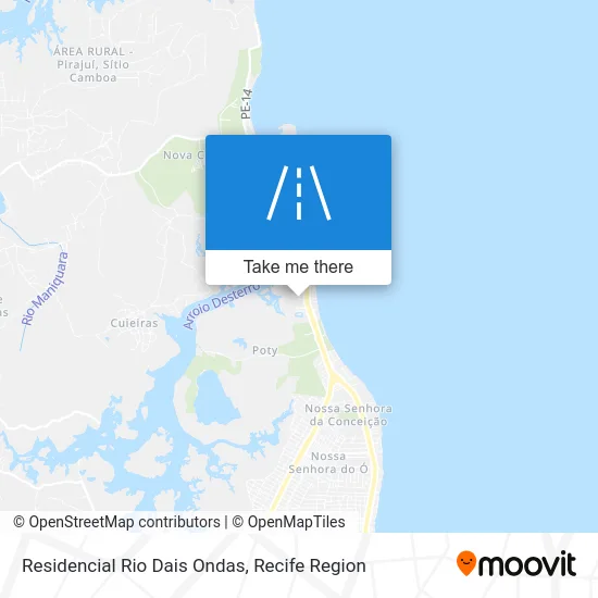 Residencial Rio Dais Ondas map