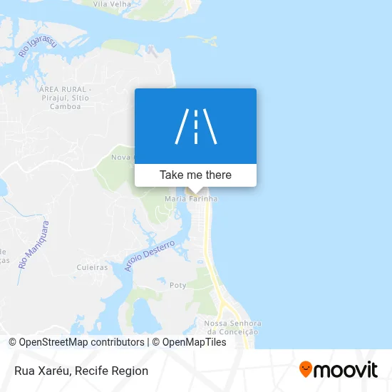 Rua Xaréu map