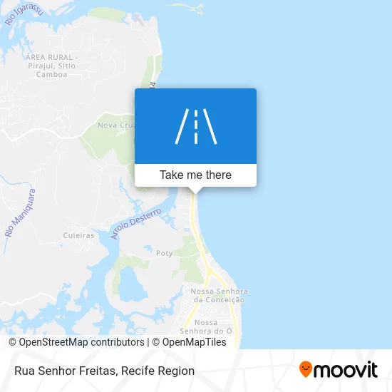 Rua Senhor Freitas map