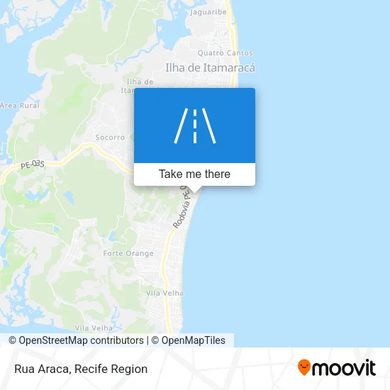 Rua Araca map