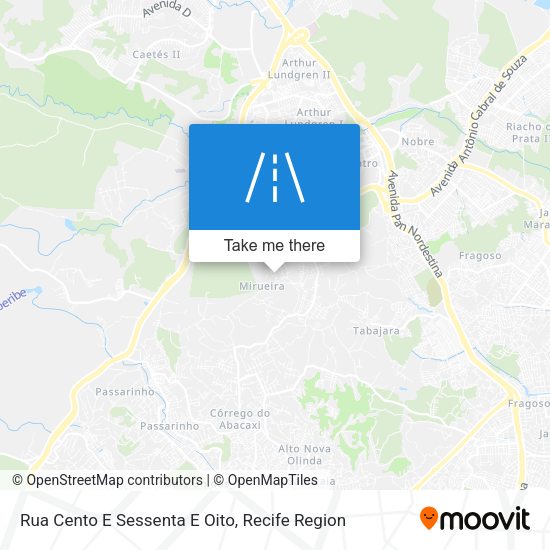 Rua Cento E Sessenta E Oito map