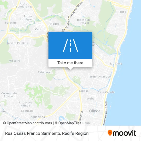 Rua Oseas Franco Sarmento map