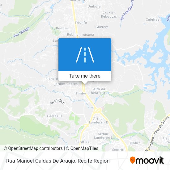 Rua Manoel Caldas De Araujo map