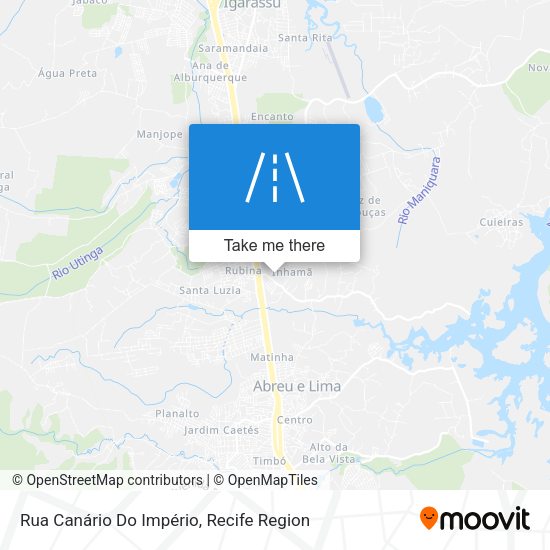 Rua Canário Do Império map