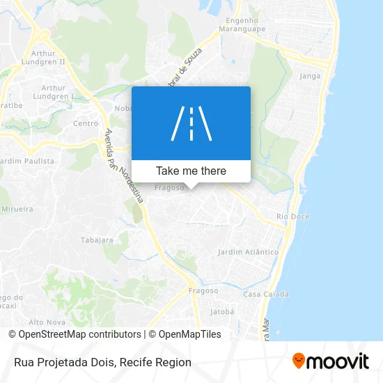 Rua Projetada Dois map