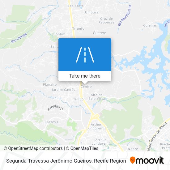 Segunda Travessa Jerônimo Gueiros map