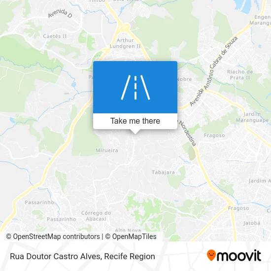 Rua Doutor Castro Alves map