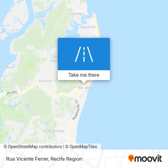 Rua Vicente Ferrer map