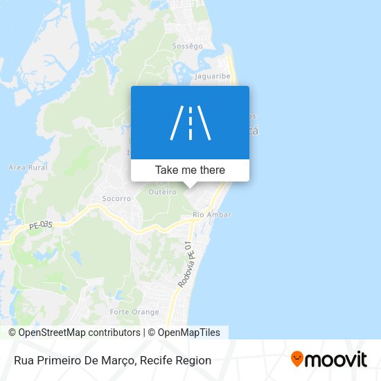 Rua Primeiro De Março map