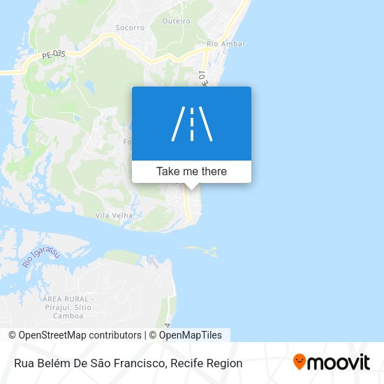 Rua Belém De São Francisco map