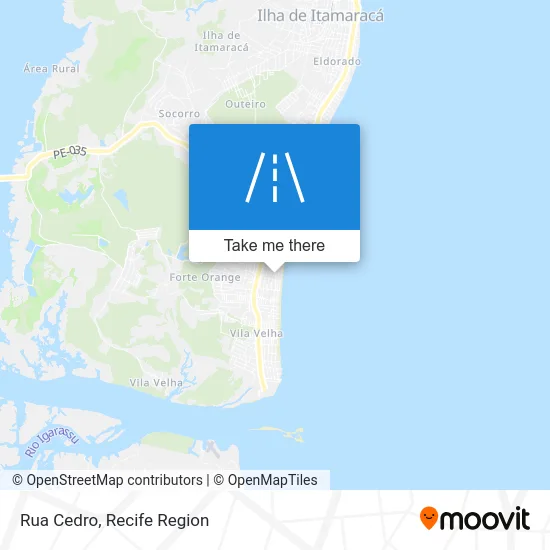 Rua Cedro map