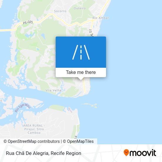 Rua Chã De Alegria map