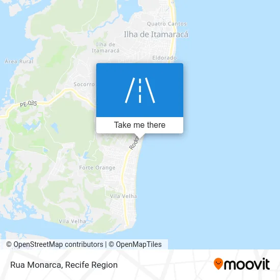 Rua Monarca map