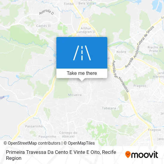 Primeira Travessa Da Cento E Vinte E Oito map
