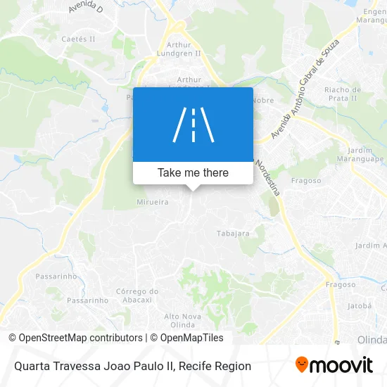 Quarta Travessa Joao Paulo II map