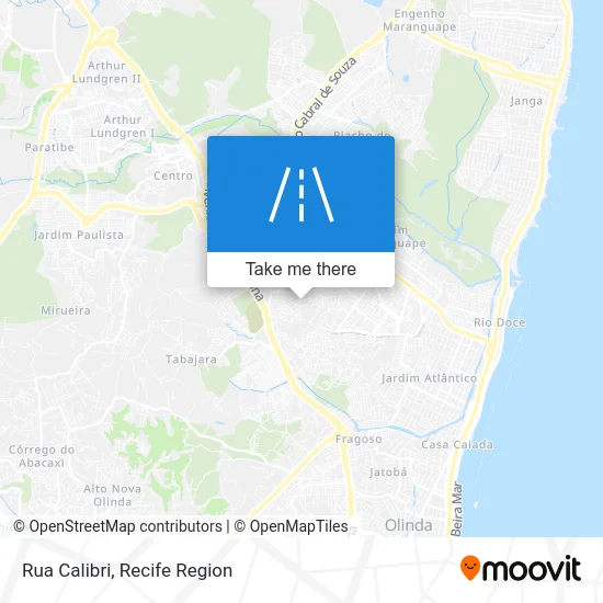 Rua Calibri map