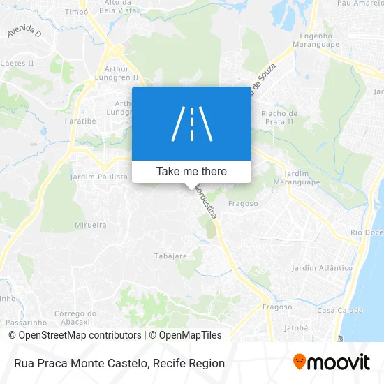 Rua Praca Monte Castelo map