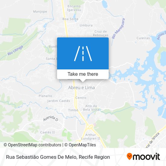 Rua Sebastião Gomes De Melo map