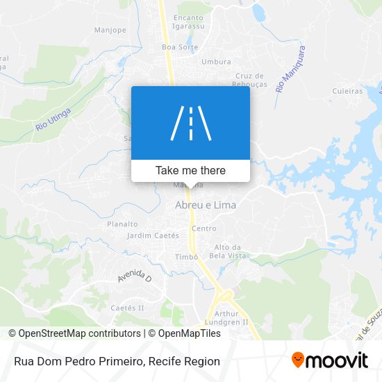 Rua Dom Pedro Primeiro map