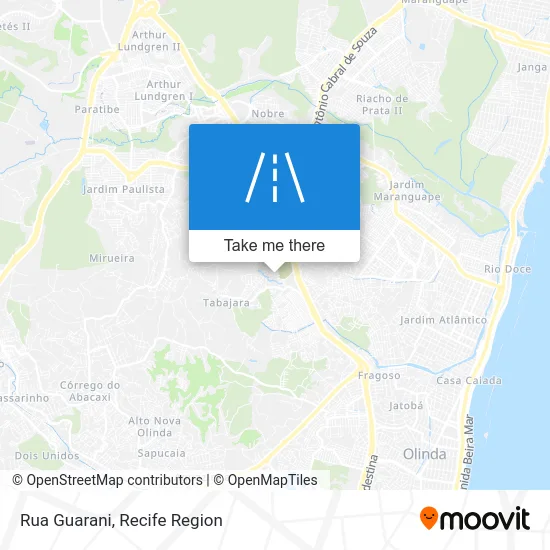 Rua Guarani map