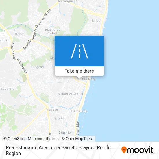 Rua Estudante Ana Lucia Barreto Brayner map