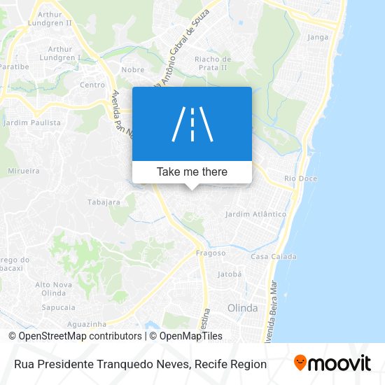 Rua Presidente Tranquedo Neves map