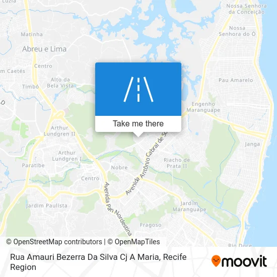 Rua Amauri Bezerra Da Silva Cj A Maria map