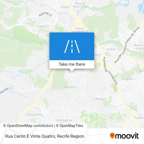 Rua Cento E Vinte Quatro map