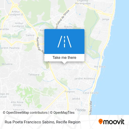 Rua Poeta Francisco Sabino map