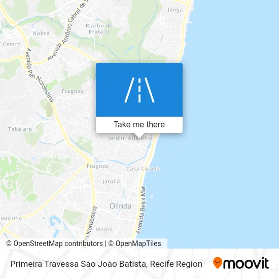 Primeira Travessa São João Batista map