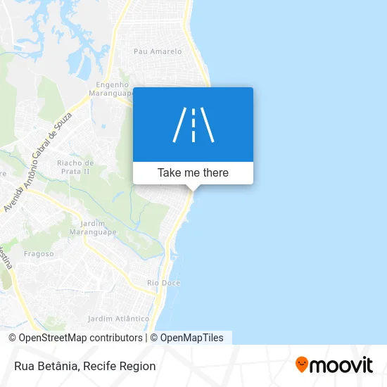 Rua Betânia map