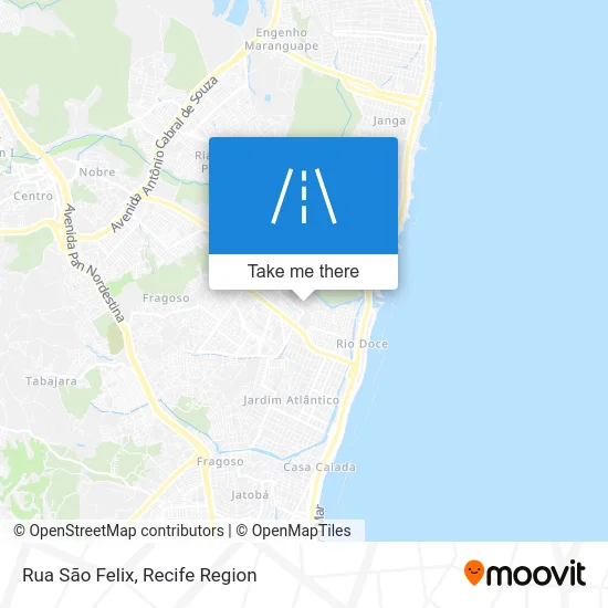 Rua São Felix map