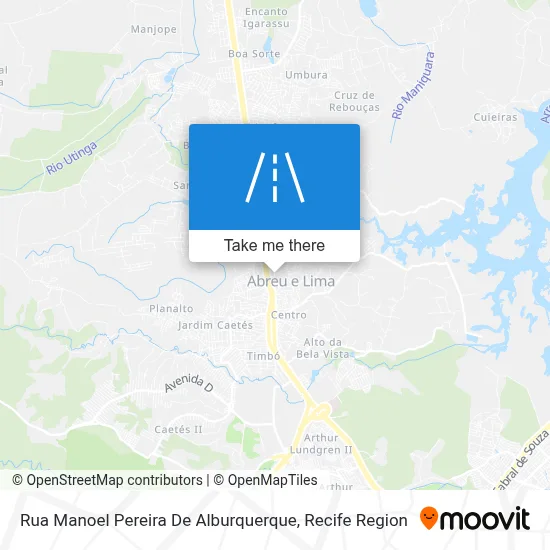 Rua Manoel Pereira De Alburquerque map