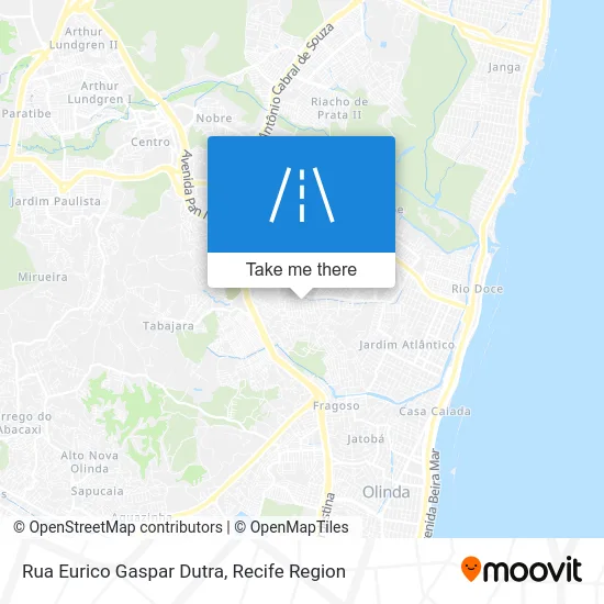 Rua Eurico Gaspar Dutra map