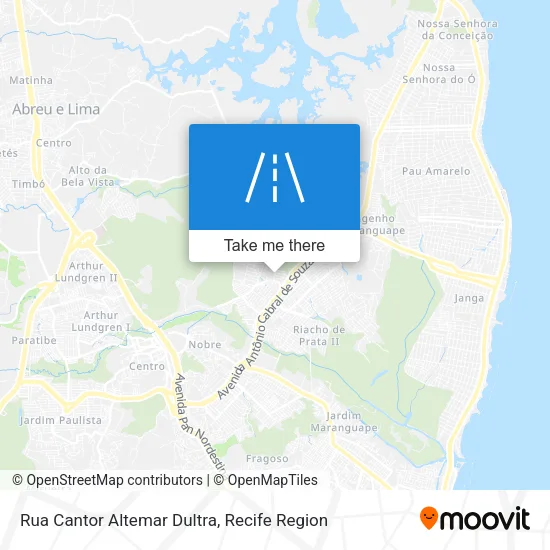 Rua Cantor Altemar Dultra map