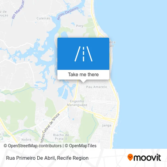 Rua Primeiro De Abril map