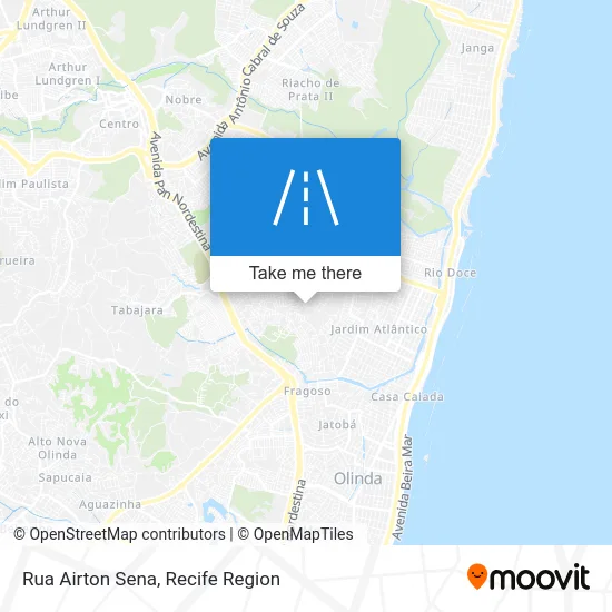 Rua Airton Sena map
