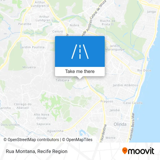 Rua Montana map